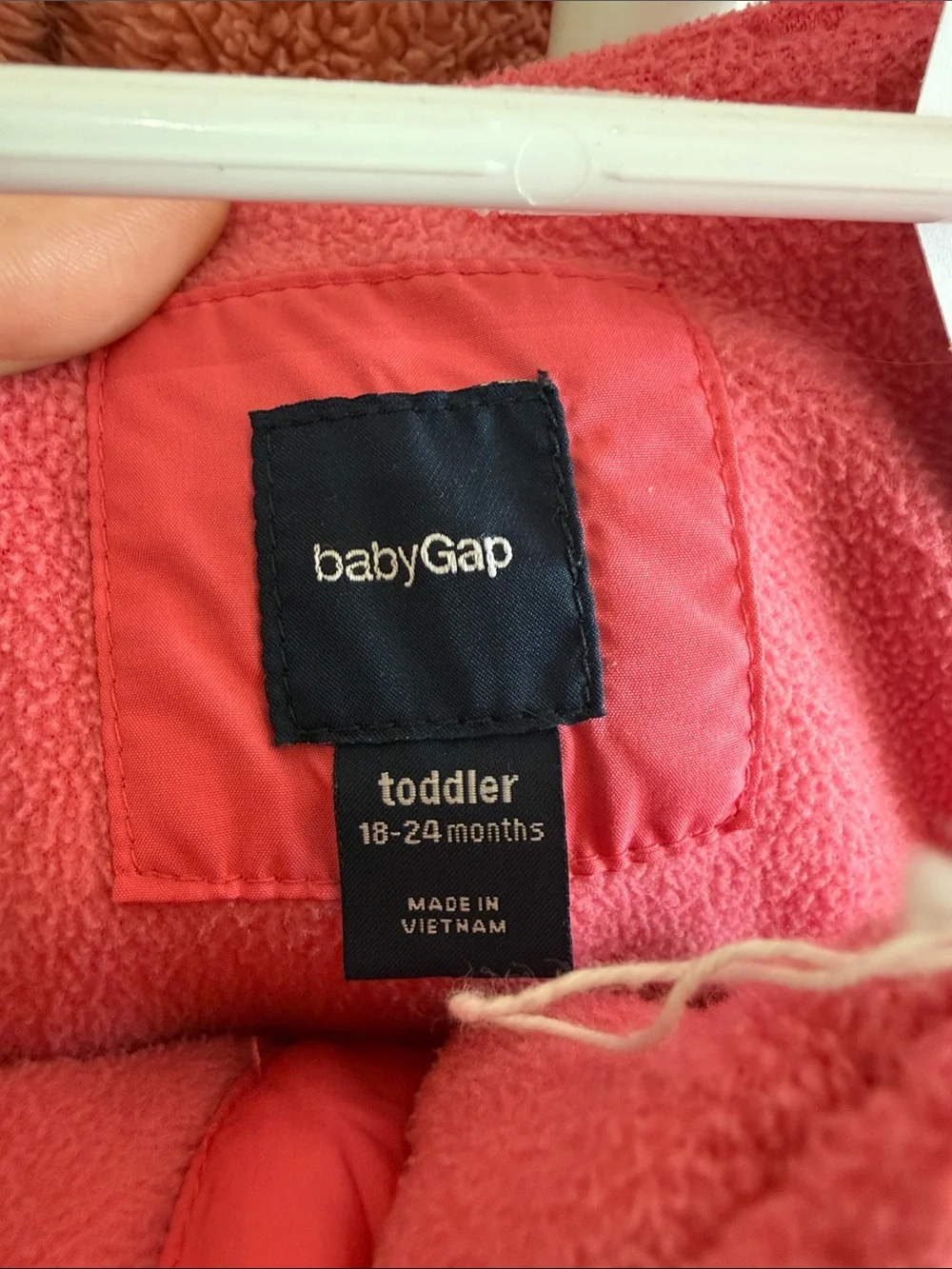 GAP Pink Quilted Kids Snow Bib